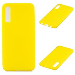 Candy Soft Silicone Protective Phone Case for Samsung Galaxy A50 - Yellow