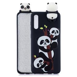 Ascended Panda Soft 3D Climbing Doll Soft Case for Samsung Galaxy A50