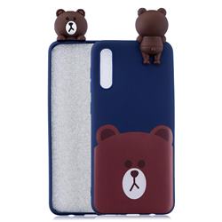 Cute Bear Soft 3D Climbing Doll Soft Case for Samsung Galaxy A50