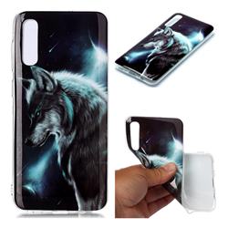 Fierce Wolf Soft TPU Cell Phone Back Cover for Samsung Galaxy A50