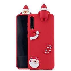 Red Santa Claus Christmas Xmax Soft 3D Silicone Case for Samsung Galaxy A50
