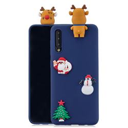 Navy Elk Christmas Xmax Soft 3D Silicone Case for Samsung Galaxy A50