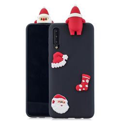 Black Santa Claus Christmas Xmax Soft 3D Silicone Case for Samsung Galaxy A50