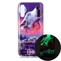 Wolf Howling Noctilucent Soft TPU Back Cover for Samsung Galaxy A50