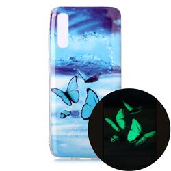 Flying Butterflies Noctilucent Soft TPU Back Cover for Samsung Galaxy A50