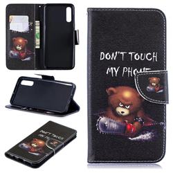 Chainsaw Bear Leather Wallet Case for Samsung Galaxy A50