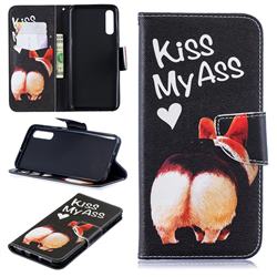 Lovely Pig Ass Leather Wallet Case for Samsung Galaxy A50