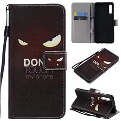 Angry Eyes PU Leather Wallet Case for Samsung Galaxy A50