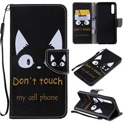 Cat Ears PU Leather Wallet Case for Samsung Galaxy A50