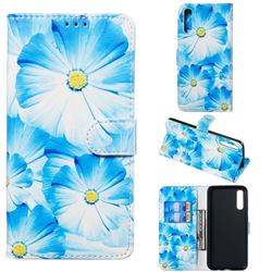 Orchid Flower PU Leather Wallet Case for Samsung Galaxy A50