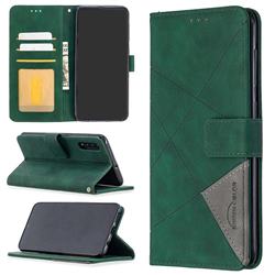 Binfen Color BF05 Prismatic Slim Wallet Flip Cover for Samsung Galaxy A50 - Green