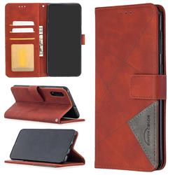 Binfen Color BF05 Prismatic Slim Wallet Flip Cover for Samsung Galaxy A50 - Brown