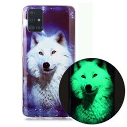 Galaxy Wolf Noctilucent Soft TPU Back Cover for Samsung Galaxy A51 4G
