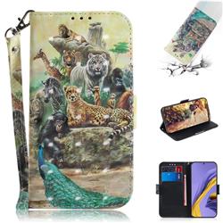 Beast Zoo 3D Painted Leather Wallet Phone Case for Samsung Galaxy A51 4G