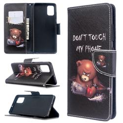 Chainsaw Bear Leather Wallet Case for Samsung Galaxy A51 4G