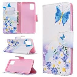 Butterflies Flowers Leather Wallet Case for Samsung Galaxy A51 4G