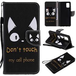 Cat Ears PU Leather Wallet Case for Samsung Galaxy A51 4G