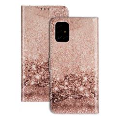 Pink Seawater PU Leather Wallet Case for Samsung Galaxy A51 4G