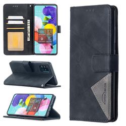 Binfen Color BF05 Prismatic Slim Wallet Flip Cover for Samsung Galaxy A51 4G - Black