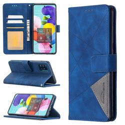 Binfen Color BF05 Prismatic Slim Wallet Flip Cover for Samsung Galaxy A51 4G - Blue