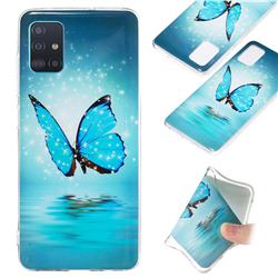 Butterfly Noctilucent Soft TPU Back Cover for Samsung Galaxy A51 4G