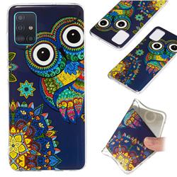Tribe Owl Noctilucent Soft TPU Back Cover for Samsung Galaxy A51 4G