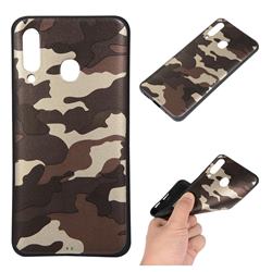 Camouflage Soft TPU Back Cover for Samsung Galaxy A60 - Gold Coffee