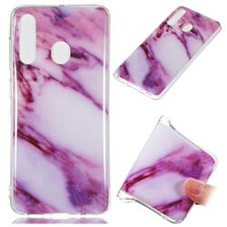 Purple Soft TPU Marble Pattern Case for Samsung Galaxy A60