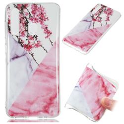 Pink Plum Soft TPU Marble Pattern Case for Samsung Galaxy A60