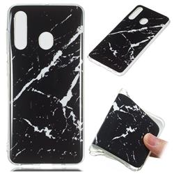 Black Rough white Soft TPU Marble Pattern Phone Case for Samsung Galaxy A60