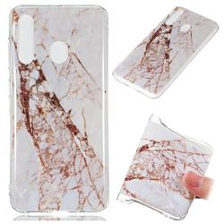 White Crushed Soft TPU Marble Pattern Phone Case for Samsung Galaxy A60