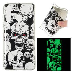 Red-eye Ghost Skull Noctilucent Soft TPU Back Cover for Samsung Galaxy A60