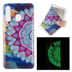 Colorful Sun Flower Noctilucent Soft TPU Back Cover for Samsung Galaxy A60