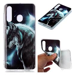 Fierce Wolf Soft TPU Cell Phone Back Cover for Samsung Galaxy A60