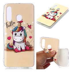 Hello Unicorn Soft TPU Cell Phone Back Cover for Samsung Galaxy A60