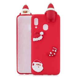 Red Santa Claus Christmas Xmax Soft 3D Silicone Case for Samsung Galaxy A60
