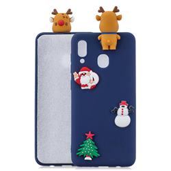 Navy Elk Christmas Xmax Soft 3D Silicone Case for Samsung Galaxy A60