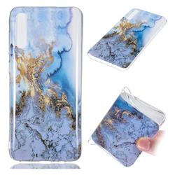 Sea Blue Soft TPU Marble Pattern Case for Samsung Galaxy A70