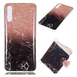 Glittering Rose Black Soft TPU Marble Pattern Case for Samsung Galaxy A70