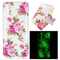 Peony Noctilucent Soft TPU Back Cover for Samsung Galaxy A70