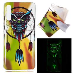 Owl Wind Chimes Noctilucent Soft TPU Back Cover for Samsung Galaxy A70