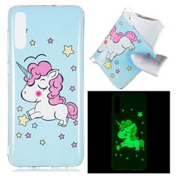 Stars Unicorn Noctilucent Soft TPU Back Cover for Samsung Galaxy A70