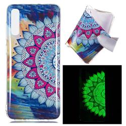 Colorful Sun Flower Noctilucent Soft TPU Back Cover for Samsung Galaxy A70