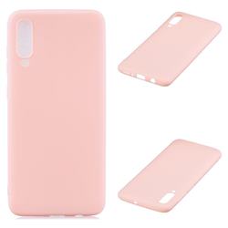 Candy Soft Silicone Protective Phone Case for Samsung Galaxy A70 - Light Pink