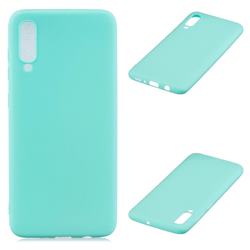 Candy Soft Silicone Protective Phone Case for Samsung Galaxy A70 - Light Blue