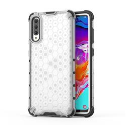 Honeycomb TPU + PC Hybrid Armor Shockproof Case Cover for Samsung Galaxy A70 - Transparent