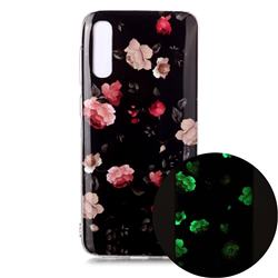 Rose Flower Noctilucent Soft TPU Back Cover for Samsung Galaxy A70
