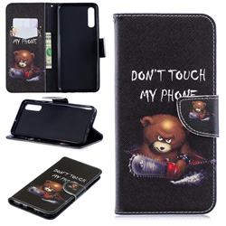 Chainsaw Bear Leather Wallet Case for Samsung Galaxy A70