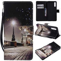 City Night View PU Leather Wallet Case for Samsung Galaxy A70