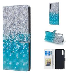 Sea Sand 3D Painted Leather Phone Wallet Case for Samsung Galaxy A70